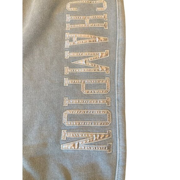 Champion Womens Small Reverse Weave Heavy Jogger Sweatpants Light Blue Cotton - Picture 2 of 6